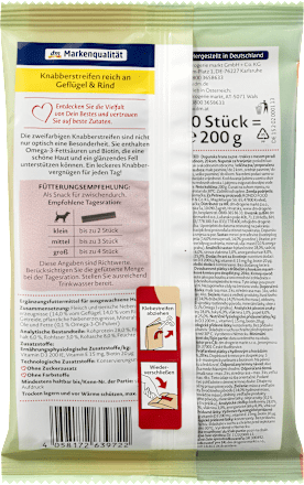 Gustări pentru câini cu aromă de pui și vită Dein Bestes