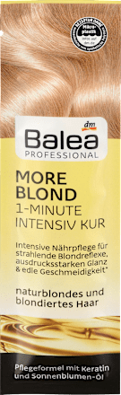 More Blond 1-minutno pakovanje za kosu – za plavu i posvetljenu kosu Balea PROFESSIONAL