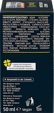 Q10 intenzív revitalizáló és hidratáló arckrém UV-védelemmel Balea MEN