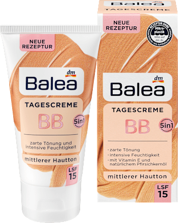 Krem BB na dzień, wyrównujący koloryt, do średniej karnacji Balea