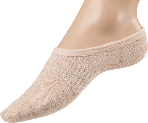 Füßlinge mit Bio-Baumwolle beige Gr. 35-38 Fascino
