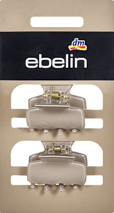 Mollette per capelli beige-grigio ebelin