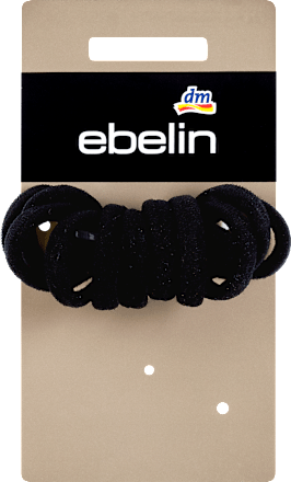 Kleine Haargummis schwarz ebelin
