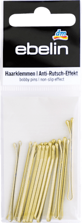 Ukosnice za kosu, zlatne – efekt protiv klizanja ebelin