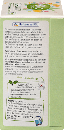 Frühlingstee Zitronenverbene & Minze dmBio