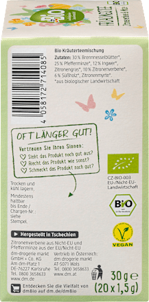 Frühlingstee Zitronenverbene & Minze dmBio