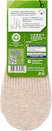 Füßlinge mit Bio-Baumwolle beige Gr. 35-38 Fascino