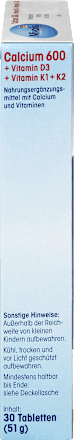 Calcium 600 + Vitamin D3 + K1 + K2, 30 St Mivolis