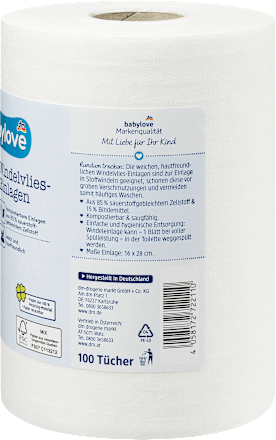 Windelvlies-Einlagen  babylove nature
