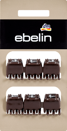 Mollette per capelli mini marroni ebelin