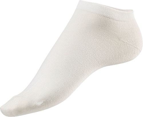 Sneaker Socken mit Bambus-Viskose weiß Gr. 35-38 Fascino
