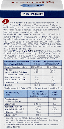 B12 Vita-Active Kur + Eiweißbausteine + B-Vitamine, hochdosiert, 10 Trinkfläschchen Mivolis