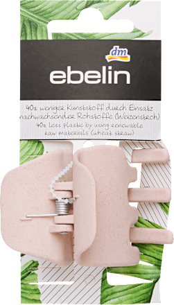 Közepes hajcsipesz, taupe, nature ebelin