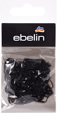 Silikonske gumice za kosu, široke – crna ebelin