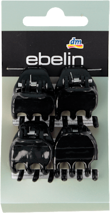 Щипки за коса, мини черни ebelin