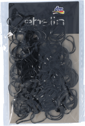 Силиконови ластичета за коса, черни  ebelin