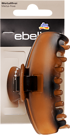 Nagy hajcsipesz, fémmentes, matt barna-fekete ebelin