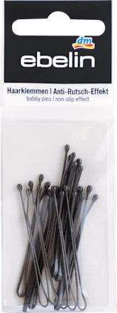 Ukosnice za kosu, tamno smeđe – efekt protiv klizanja ebelin