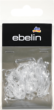 Silikonske gumice za kosu, široke – prozirne ebelin