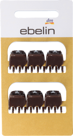 Kleine Haarklammern braun ebelin