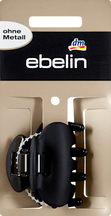 Molletta per capelli senza metallo nero opaco ebelin