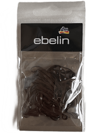 Silikonske gumice za kosu, široke – smeđa ebelin