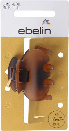 Molletta per capelli senza metallo avana opaco ebelin