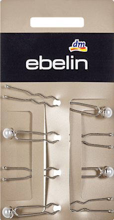 Forcine argentate con perle ebelin