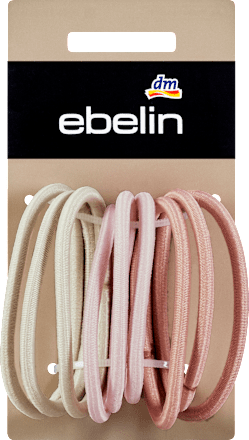 Haargummis dünn in drei Farben ebelin
