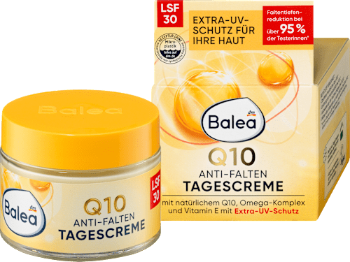 Q10 dnevna krema za lice, protiv bora, SPF 30 Balea