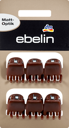 Haarklammern braun Matt-Optik ebelin
