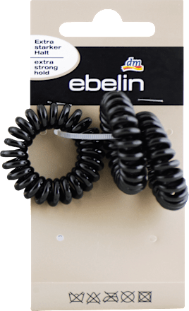 Spiralne gumice za kosu mini – crne ebelin
