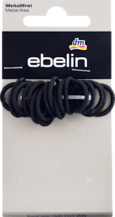 Tanke elastične gumice za kosu - crna ebelin
