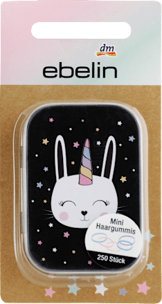 Elastične gumice za kosu u metalnoj mini kutiji ebelin