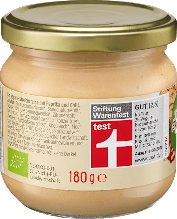 Aufstrich Streichcreme Paprika Chili dmBio