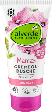 Krem-olejek pod prysznic dla kobiet w ciąży, malwa BIO alverde NATURKOSMETIK