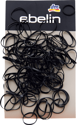 Mini gumice za kosu, crne ebelin