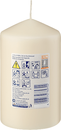 Kerze glatt 140/80 champagner Profissimo