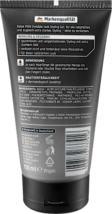 Haargel Invisible Look Balea MEN
