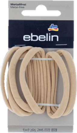 Mekane gumice za kosu – bež ebelin