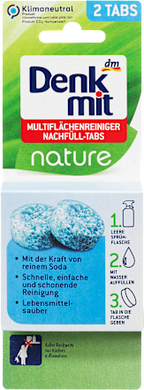 Tabletki do czyszczenia różnych powierzchni nature, zapas Denkmit