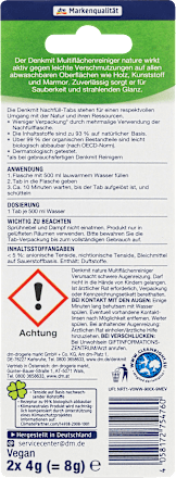 Tabletki do czyszczenia różnych powierzchni nature, zapas Denkmit