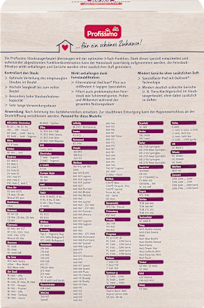 Staubsaugerbeutel PR 60 Profissimo