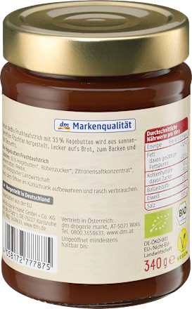 Fruchtaufstrich Hagebutte dmBio