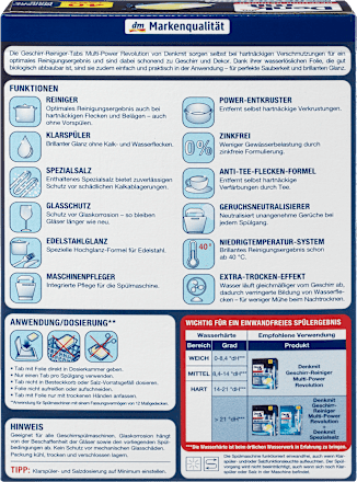Spülmaschinen-Tabs Multi-Power Revolution Denkmit