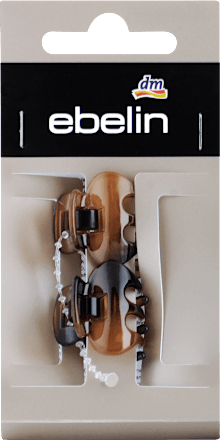 Štipaljke za kosu, braon-crna ebelin