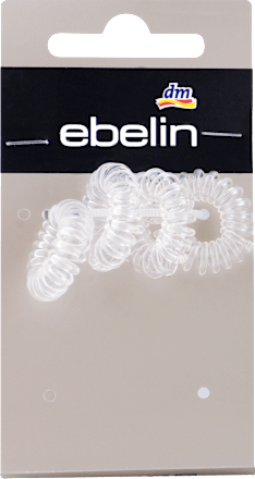 Spiralne elastike za lase, prozorne ebelin
