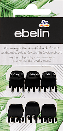Sponke za lase - mat črne ebelin