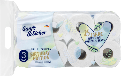 Toilettenpapier Saison 8 x 180 Blatt Sanft&Sicher