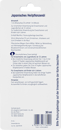 Japanisches Heilpflanzenöl Mivolis